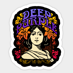 deep purple band art Sticker